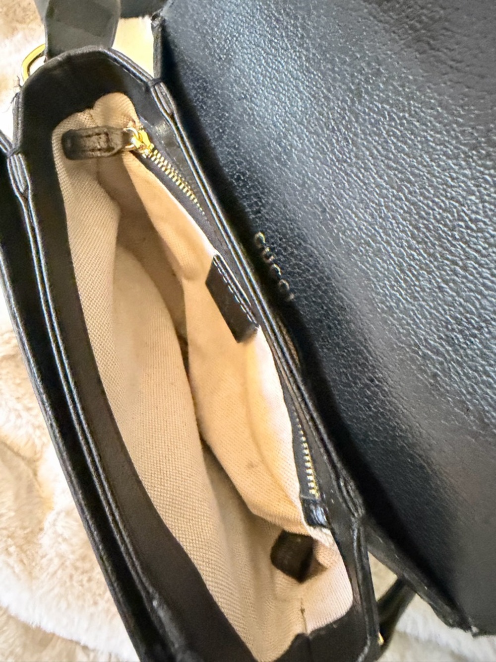 Gucci Horsebit 1955 Black GG Denim Shoulder Crossbody bag - Picture 5 of 13